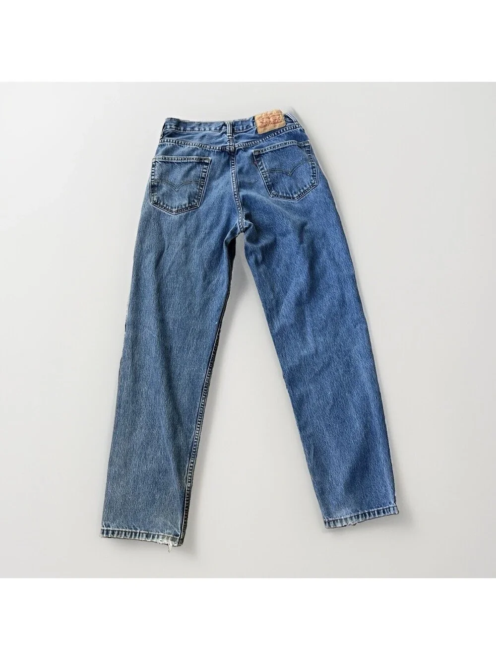 Vintage 90s Levis 550 Mens 33x34 Fits 32x32 Distressed Grunge Faded Jeans